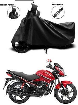 DeepShakshi AUTOMOTIVE Two Wheeler Cover for Hero(Glamour i3s, Black)