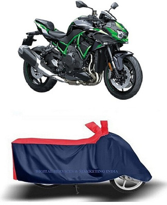 DeepShakshi AUTOMOTIVE Waterproof Two Wheeler Cover for Kawasaki(ZH2, Blue)