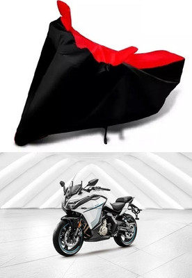 DSAMI Two Wheeler Cover for CFMoto(400GT, Red, Black)