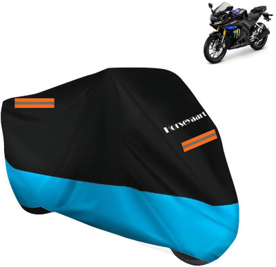 Horseyaart Waterproof Two Wheeler Cover for Yamaha(YZF R15 V3 Moto GP Edition BS6, Blue)