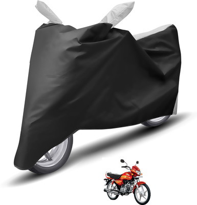 Caronix Waterproof Two Wheeler Cover for Hero(CD deluxe, Silver)