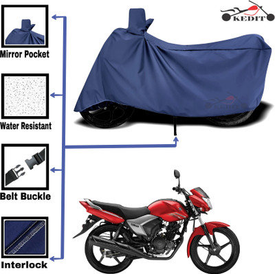 KEDIT Two Wheeler Cover for Yamaha(Saluto RX, Blue)