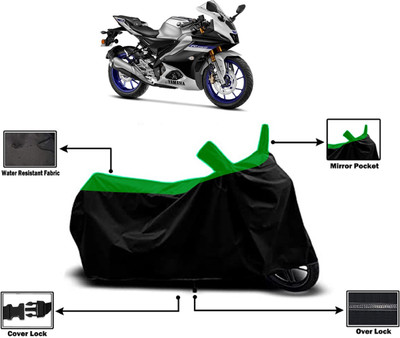 Amexride Two Wheeler Cover for Yamaha(R15S, Green)