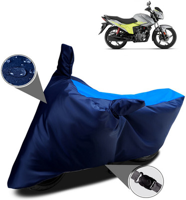 THE REAL ARV Waterproof Two Wheeler Cover for Hero Electric(Glamour Blaze, Blue)