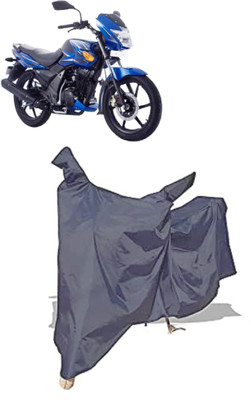 Amexride Two Wheeler Cover for TVS(Flame 125, Grey)