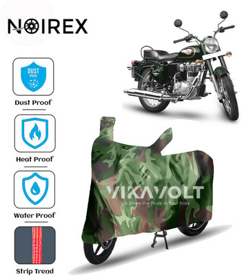 NOIREX Waterproof Two Wheeler Cover for Royal Enfield(Standard 350, Green)