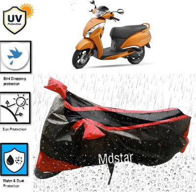 MMSSTAR Waterproof Two Wheeler Cover for TVS(Jupiter 125, Black)