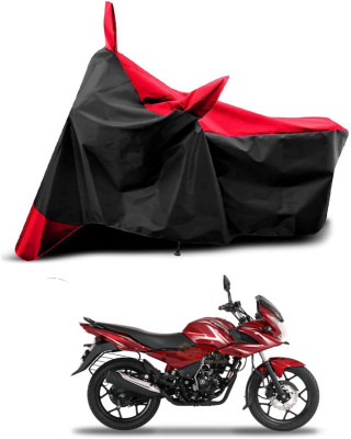 KEDIT Two Wheeler Cover for Bajaj(Discover 150 f, Red, Black)