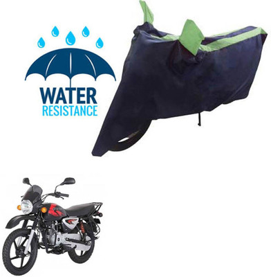 DeepShakshi AUTOMOTIVE Waterproof Two Wheeler Cover for Bajaj(Boxer, Black, Green)