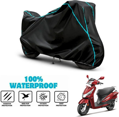 ANTHUB Waterproof Two Wheeler Cover for Hero(Duet 125CC, Black)
