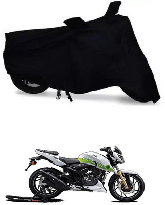 APNEK Waterproof Two Wheeler Cover for TVS(Apache RTR 200, Black)