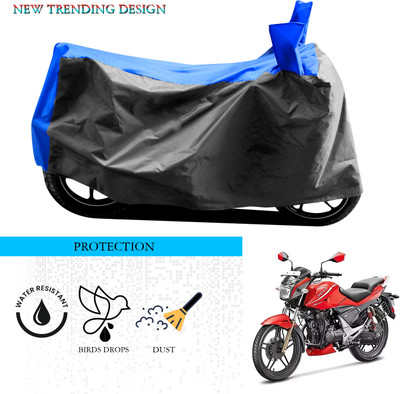 GOSHIV-car and bike accessories Waterproof Two Wheeler Cover for Hero(Xtreme Sports, Grey, Blue)
