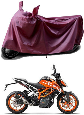 THE REAL ARV Waterproof Two Wheeler Cover for KTM(Duke 390, Maroon)