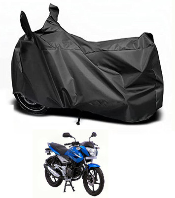 Auto Hub Waterproof Two Wheeler Cover for Bajaj(XCD 125cc, Black)