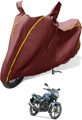 MOCKHE Waterproof Two Wheeler Cover for Suzuki(GS 150R, Maroon)