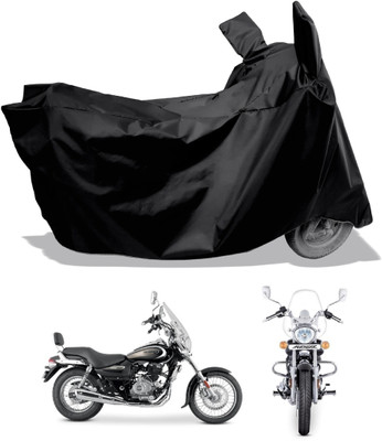 Amexride Two Wheeler Cover for Bajaj(Cruiser BS6, Black)