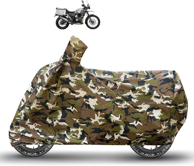Caronix Waterproof Two Wheeler Cover for Royal Enfield(Himalayan, Brown)