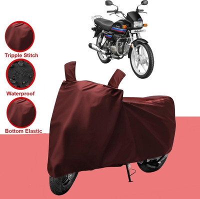 HWSXQAE Two Wheeler Cover for Universal For Bike(Maroon)