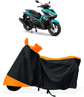 Tricway Two Wheeler Cover for Yamaha(Aerox 155 Maxi BS6, Orange)