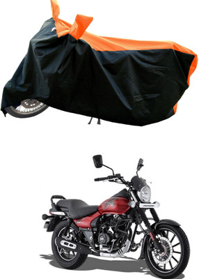 Mdstar Waterproof Two Wheeler Cover for Bajaj(Avenger Street 160, Orange)