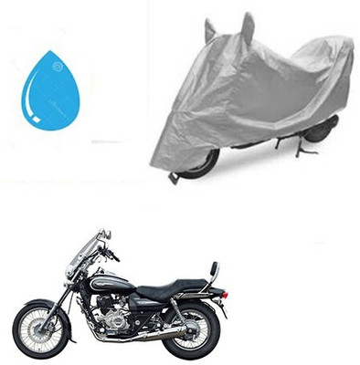 DeepShakshi AUTOMOTIVE Waterproof Two Wheeler Cover for Bajaj(Avenger 220 Cruise, Silver)