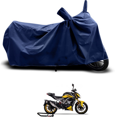 GOSHIV-car and bike accessories Waterproof Two Wheeler Cover for TVS(Apache RTR 310, Blue)