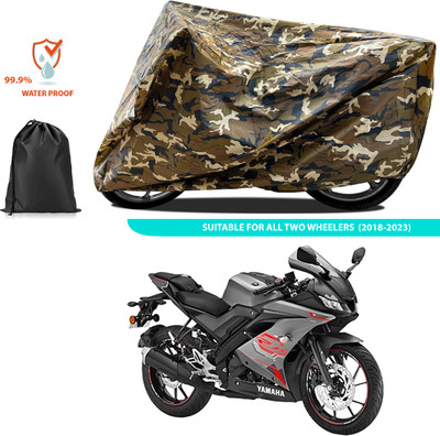 PAGORA Waterproof Two Wheeler Cover for Yamaha(YZF R15 V3.0, Yellow)