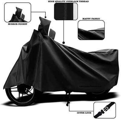 Lakshmina Enterprises Waterproof Two Wheeler Cover for Honda(Activa 4G, Black)