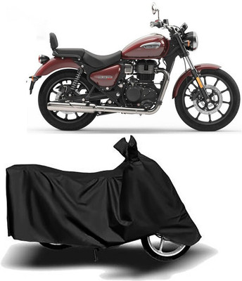 Mdstar Waterproof Two Wheeler Cover for Royal Enfield(Electra Delux, Black)