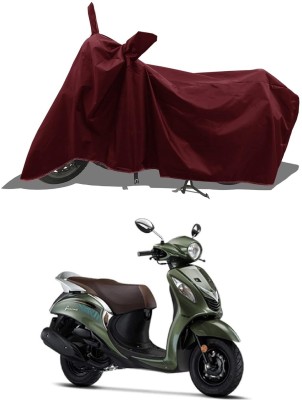 KEDIT Two Wheeler Cover for Yamaha(Fascino, Maroon)