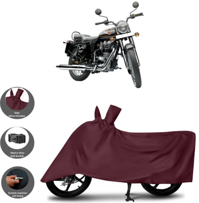 WMIZEXA Waterproof Two Wheeler Cover for Royal Enfield(Classic 350, Maroon)