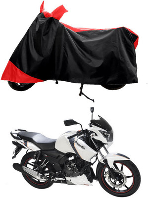 GROFATIK Two Wheeler Cover for TVS(Apache, Red)