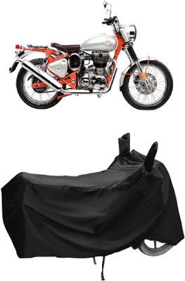 Autoprime Two Wheeler Cover for Royal Enfield(Bullet Trials 500, Black)