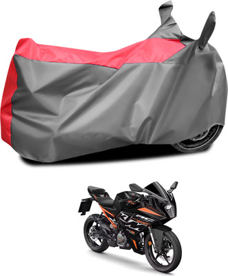 CODOKI Waterproof Two Wheeler Cover for KTM(RC 200, Grey, Red)