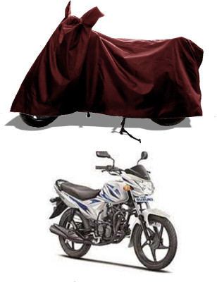 GROFATIK Two Wheeler Cover for Suzuki(Hayate EP, Maroon)