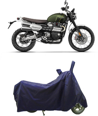 Coxtor Waterproof Two Wheeler Cover for Triumph(Scrambler 1200, Blue)