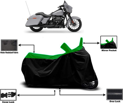 Amexride Two Wheeler Cover for Harley Davidson(Street Glide Special, Green)
