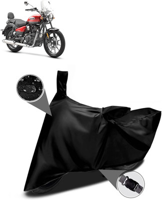 PAGORA Waterproof Two Wheeler Cover for Royal Enfield(Meteor 350, Black)