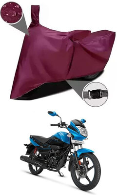 AASHTIK MART Two Wheeler Cover for Hero(MotoCorp Splendor iSmart, Maroon)