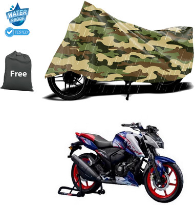 CODOKI Waterproof Two Wheeler Cover for TVS(Apache RTR 165 RP, Yellow)