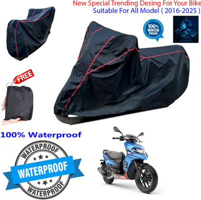 OliverX Waterproof Two Wheeler Cover for Aprilia(SR 125, Black)