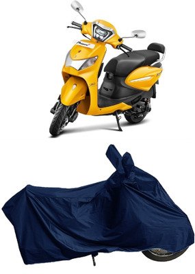 DIGGU Two Wheeler Cover for Hero(MotoCorp Pleasure Plus, Blue)