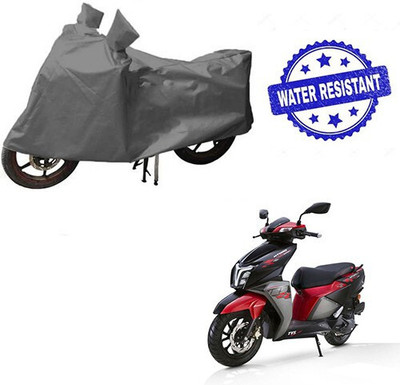 DeepShakshi AUTOMOTIVE Waterproof Two Wheeler Cover for TVS(NTORQ, Grey)