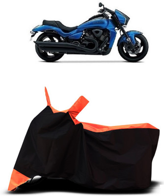 VESMEI Two Wheeler Cover for Suzuki(Intruder M1800R, Orange)
