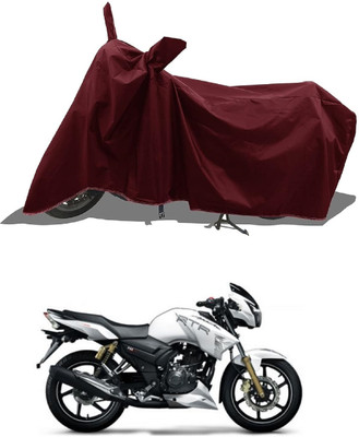 DeepShakshi AUTOMOTIVE Waterproof Two Wheeler Cover for TVS(Apache RTR 180, Maroon)