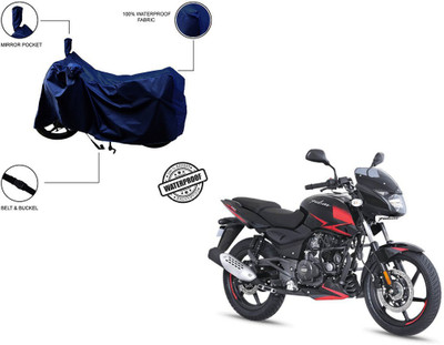 Furnish Flow Waterproof Two Wheeler Cover for Bajaj(Pulsar 180 DTS-i, Blue)