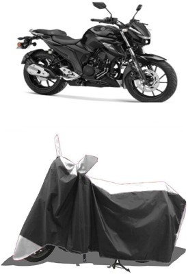 SUGASHRI Waterproof Two Wheeler Cover for Yamaha(FZ 25, White, Black)