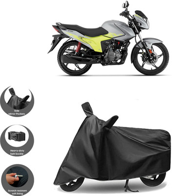 WMIZEXA Waterproof Two Wheeler Cover for Hero(New Glamour, Black)