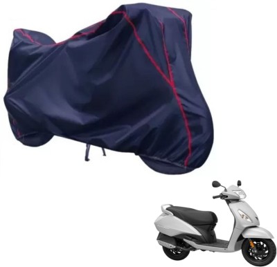 Love Me Two Wheeler Cover for TVS(Jupiter, Blue, Red)