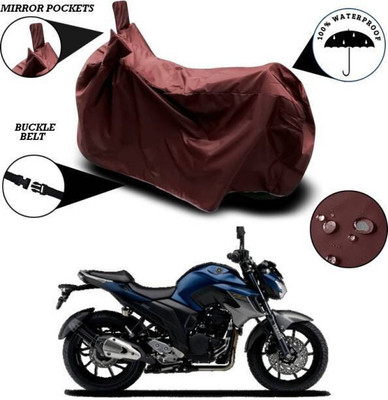 SK AUTO Waterproof Two Wheeler Cover for Yamaha(FZS-FI BS6, Maroon)
